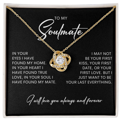 To My Soulmate | Love Knot Necklace
