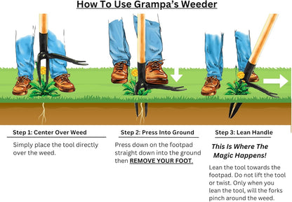 Grampa's Garden Weeder Tool