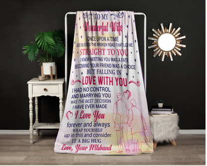 To My Wonderful Wife | Fleece Blanket